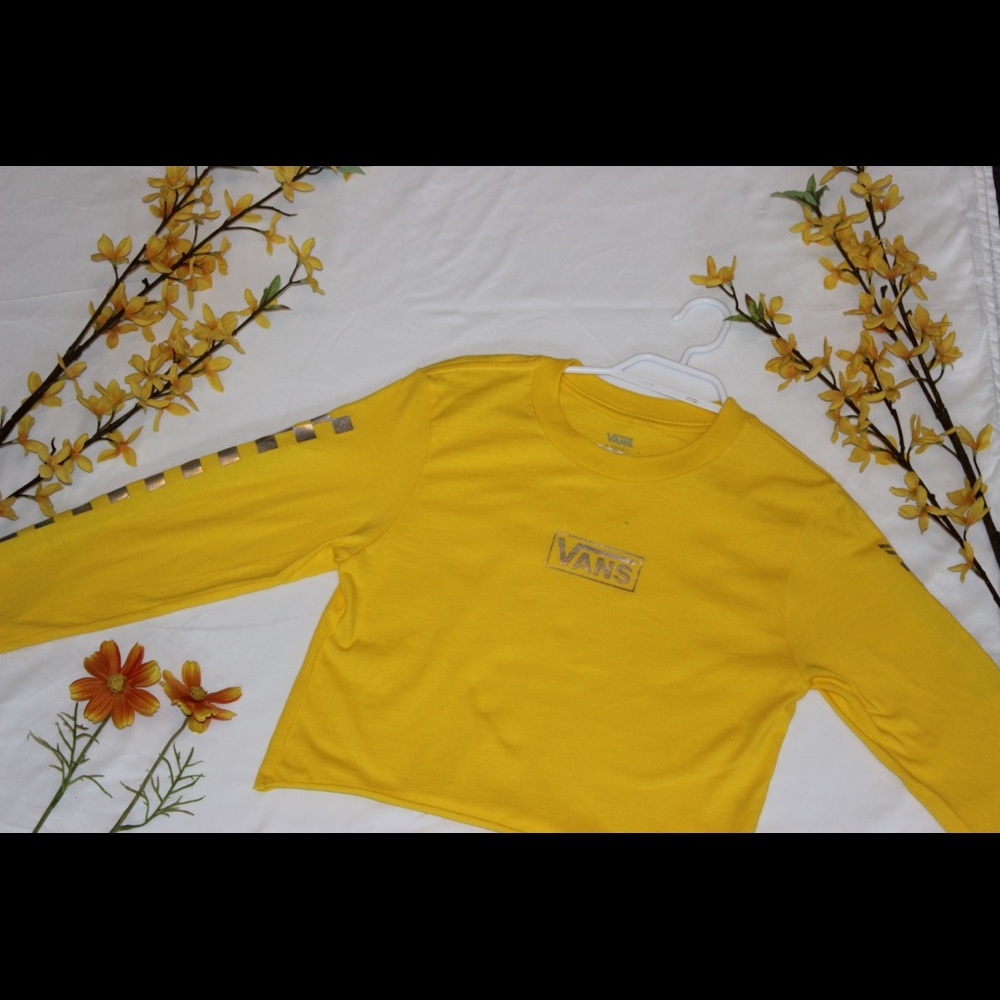 Yellow long-sleeve top